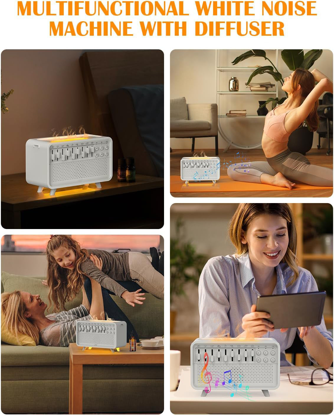 White Noise Night Light Humidifier