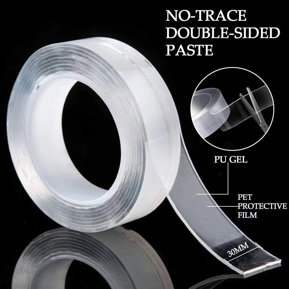 1/3/5M Nano Tape Double-Sided Adhesive Tape Traceless Waterproof Tape for Bathroom Kitchen Sink Tap Gel Sticker