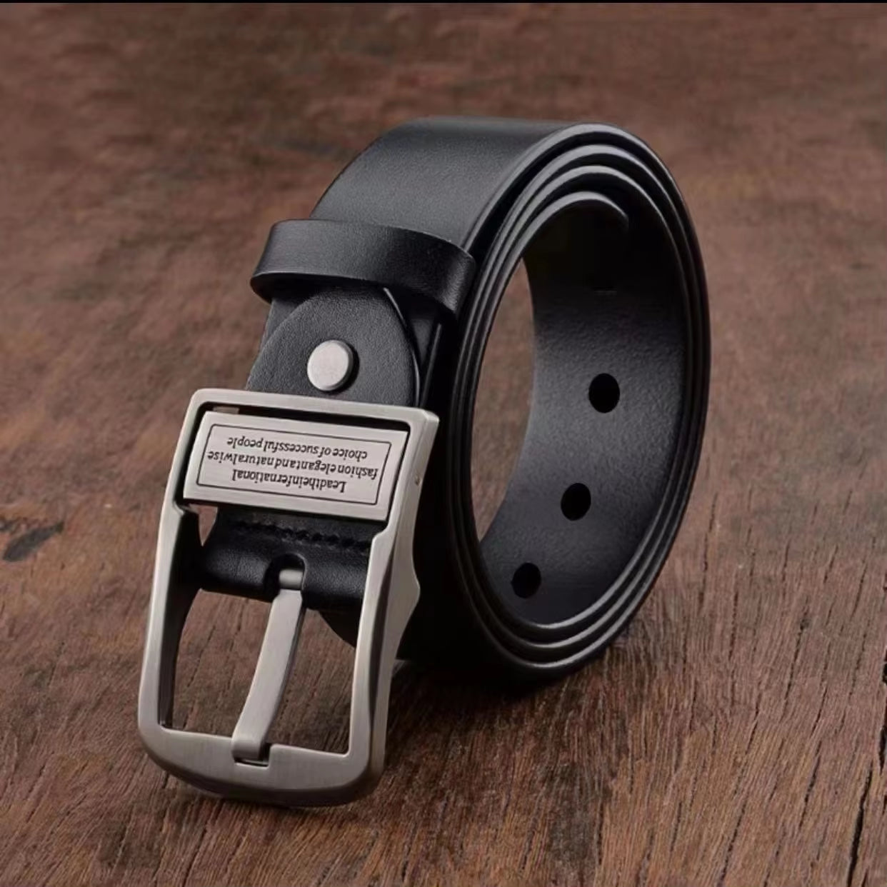 New Leather Cowhide Men'S Belt Fashion Metal Alloy Pin Buckle Adult Luxury Brand Jeans Business Casual Waist Male Strap Brand