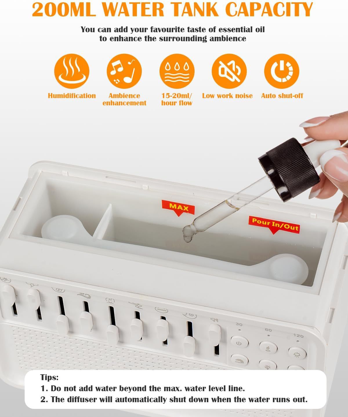 White Noise Night Light Humidifier