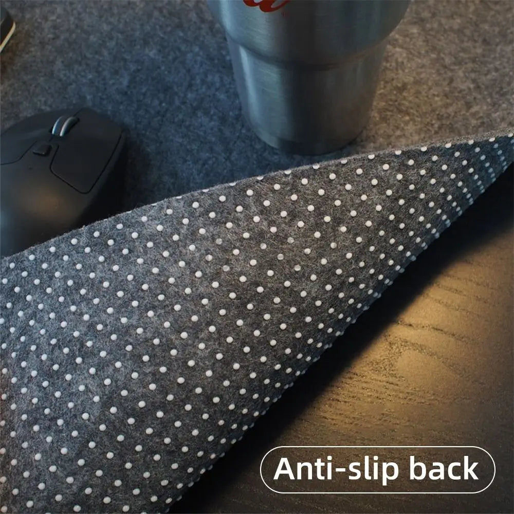 Gaming Accessories Wool Felt Mouse Pad Large Size Writing Mat Keyboard Mice Mat Non-Slip Home Office Computer Desk Protector