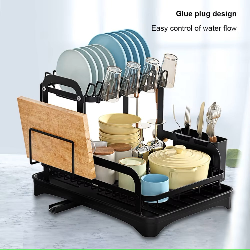 360° Rotating Drying Rack with Drain