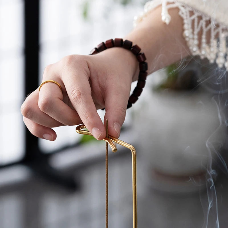 Creative Upside down Incense Burner Incense Stick Holder Wooden round Incense Tray Ornament Bedroom Home Yoga Decoration Crafts