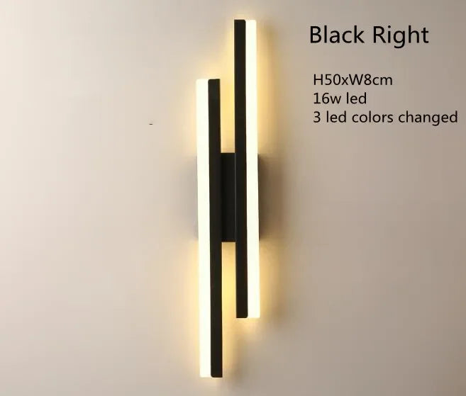 Modern Ledwall Lamp Wall Sconces Copper Line Pipe Acrylic Lampshade Indoor Lighting for Living Room Corridor Light Fixture