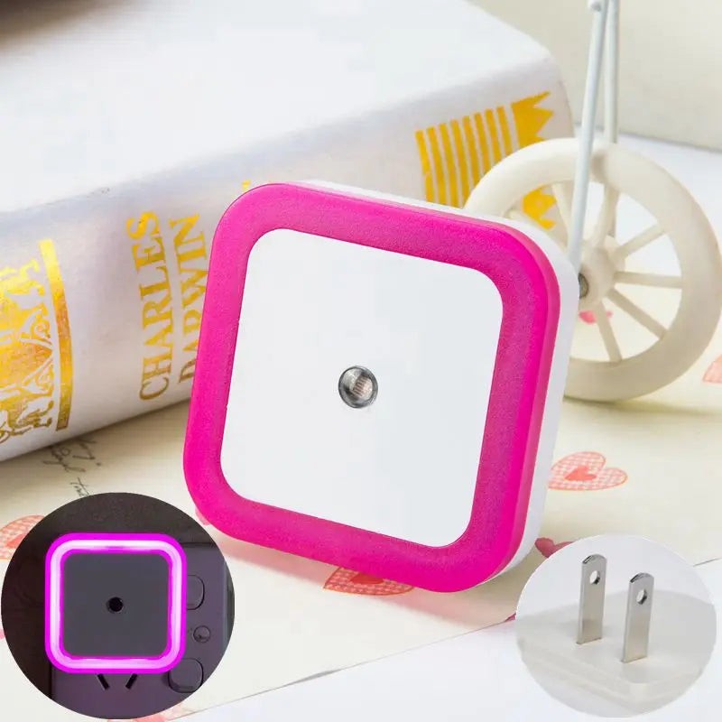 Wireless LED Night Light Sensor Lighting Mini EU/US Plug Night Lights for Children Room Bedroom Living Room Decoration Lighting