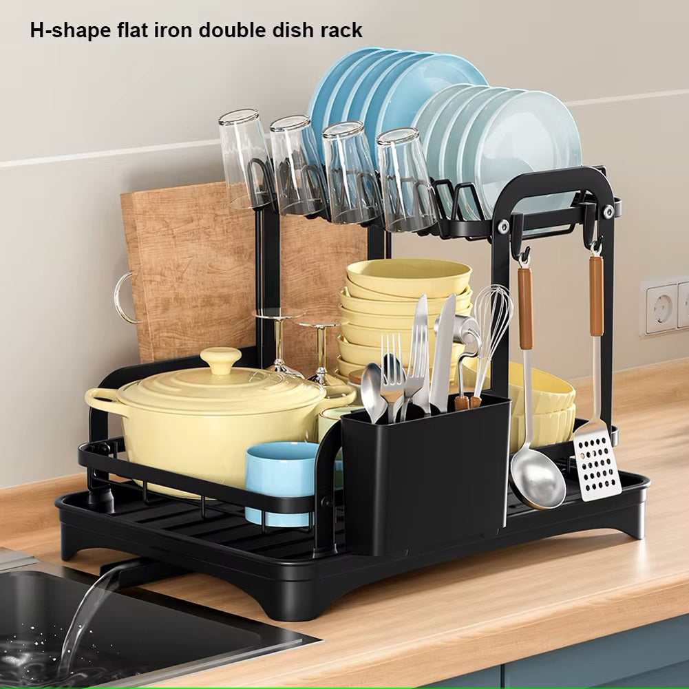 360° Rotating Drying Rack with Drain
