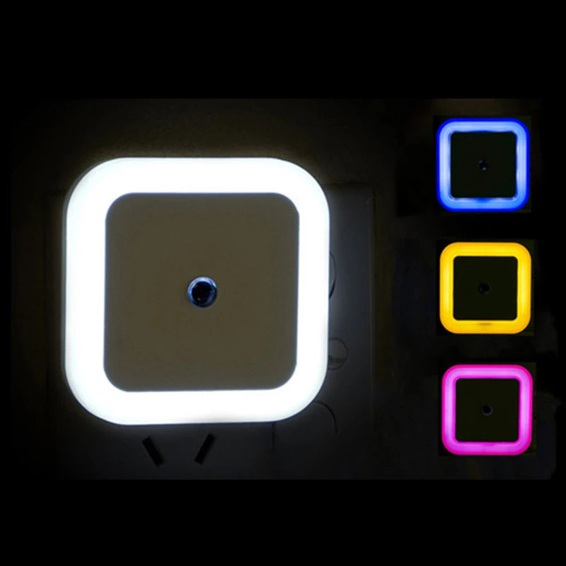 Wireless LED Night Light Sensor Lighting Mini EU/US Plug Night Lights for Children Room Bedroom Living Room Decoration Lighting