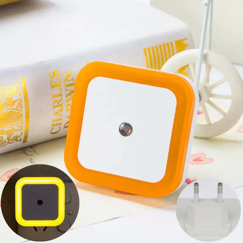 Wireless LED Night Light Sensor Lighting Mini EU/US Plug Night Lights for Children Room Bedroom Living Room Decoration Lighting