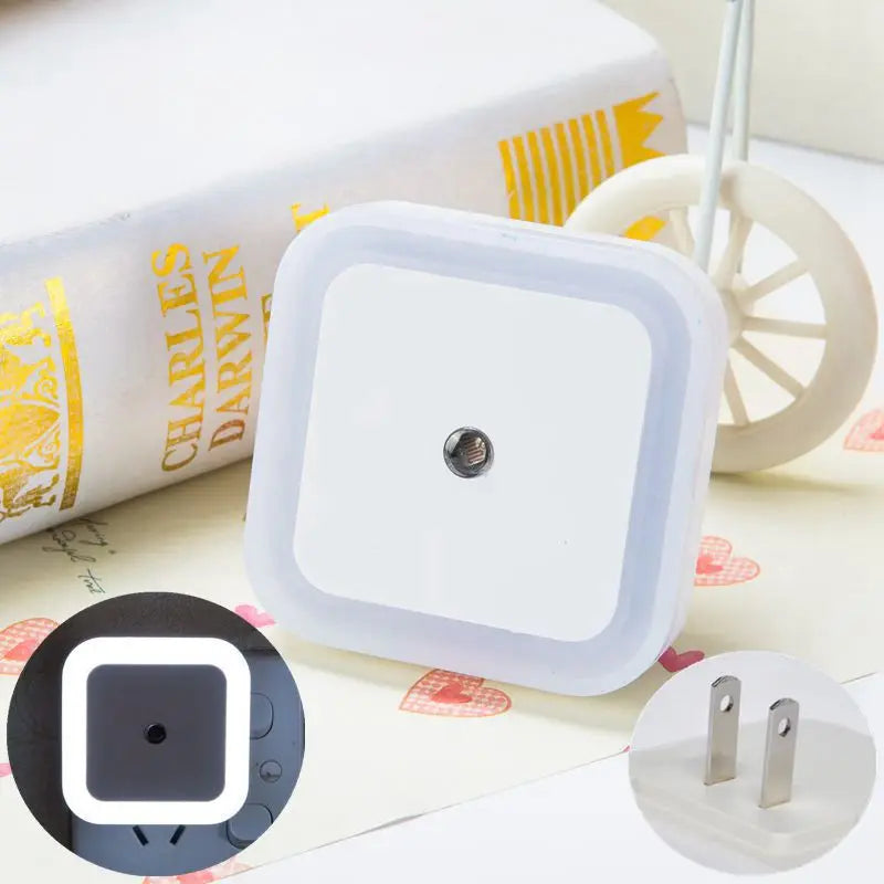 Wireless LED Night Light Sensor Lighting Mini EU/US Plug Night Lights for Children Room Bedroom Living Room Decoration Lighting