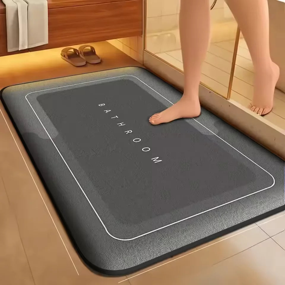 Super Absorbent Floor Mat, anti Slip Coral Velvet