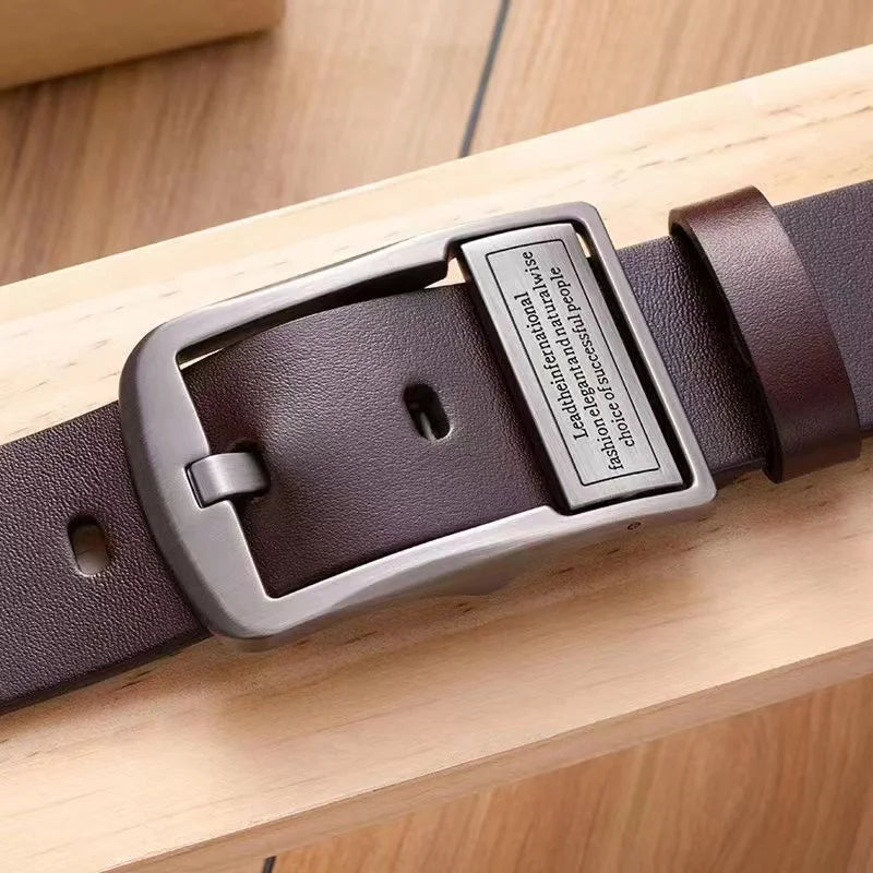 New Leather Cowhide Men's Belt