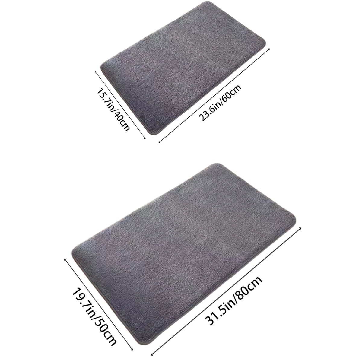 Super Absorbent Floor Mat, anti Slip Coral Velvet