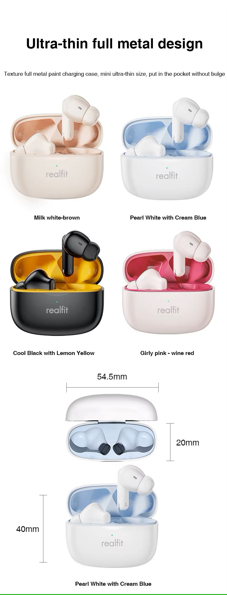 F3 ANC Active Noice Cancellation Bluetooth Earphones