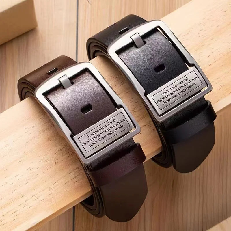 New Leather Cowhide Men's Belt