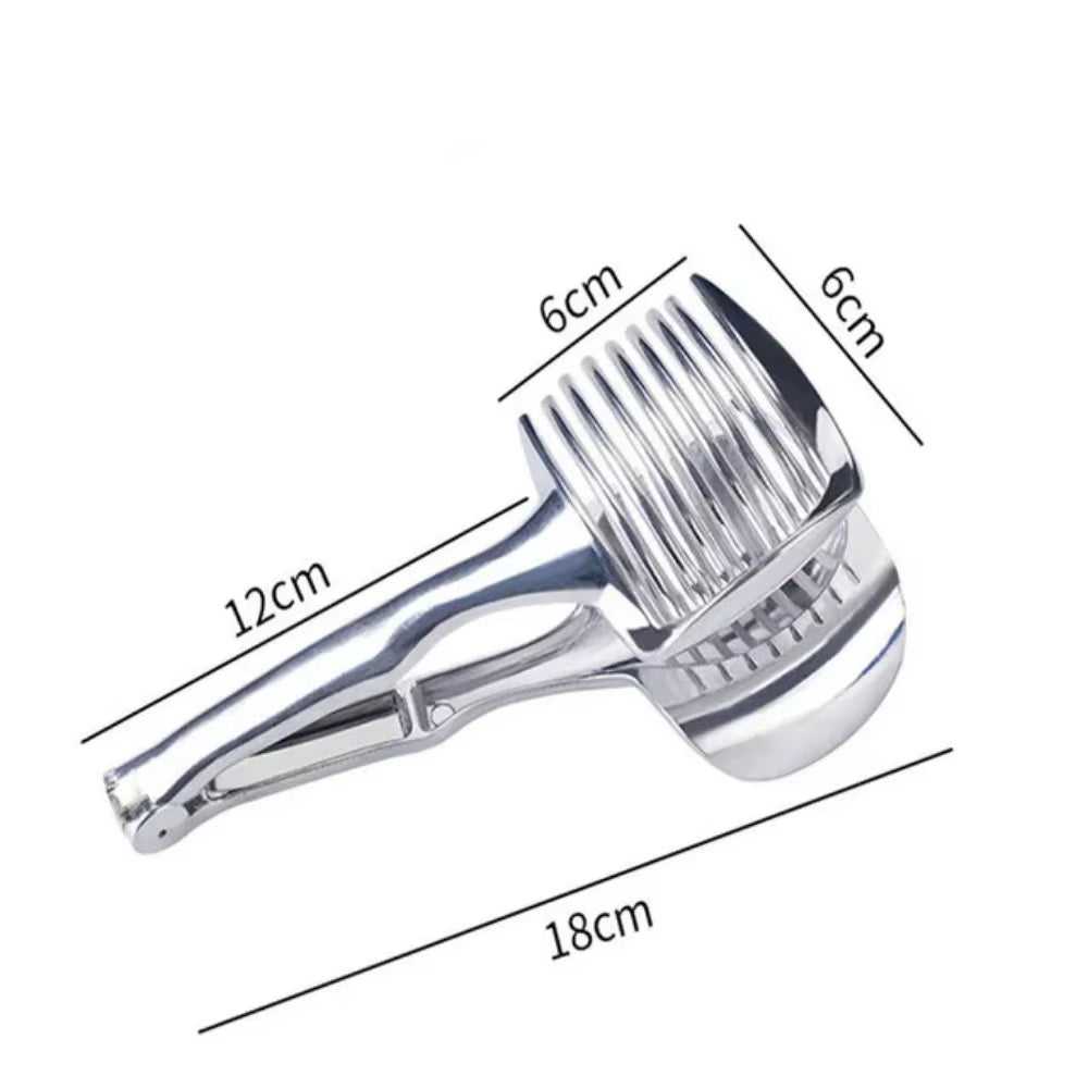Stainless Steel Kitchen Handheld Orange Lemon Slicer Tomato Cutting Clip Fruit Slicer Onion Slicer Kitchenitem Cutter Accessorie