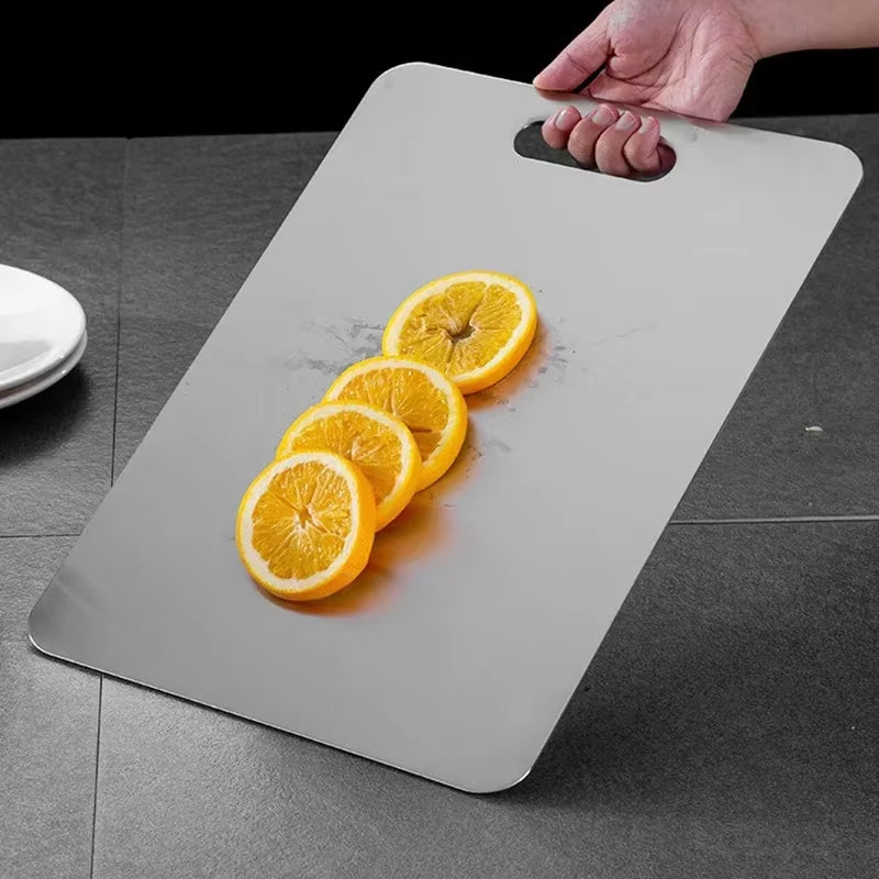Stainless Steel Thickened Cutting Board Antibacterial Mildew-Proof Kneading Dough Board Kitchen Fruit Vegetable Cutting Board
