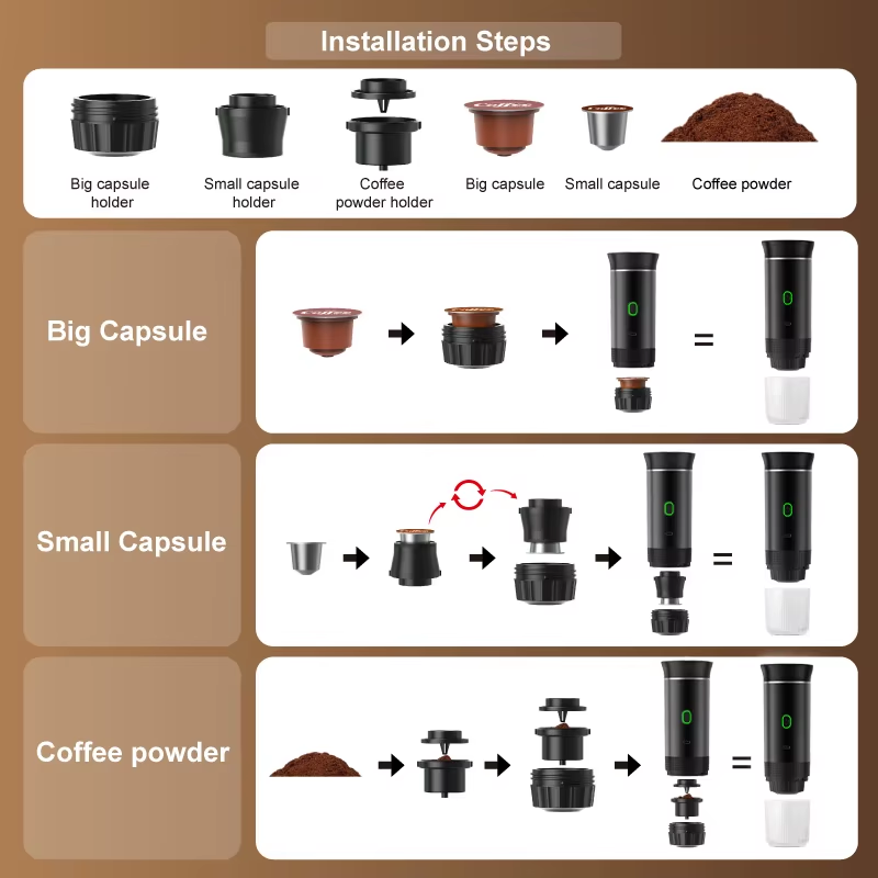Wireless Portable Espresso Coffee Machine