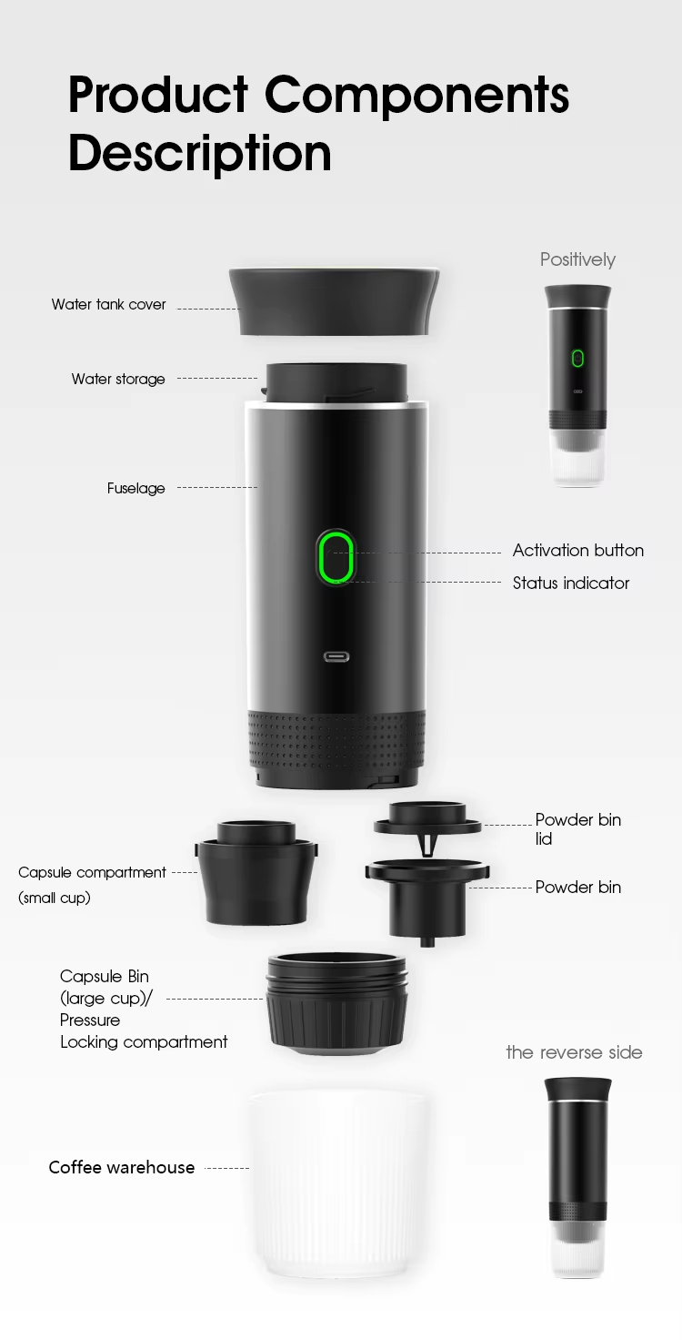 Wireless Portable Espresso Coffee Machine