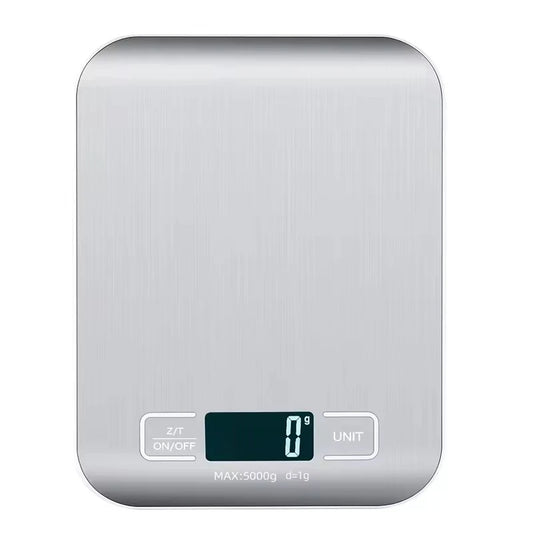 Digital Kitchen Scale LED Display 5Kg/1G Stainless Steel Panel Electronic Scales Home Jewelry Food Snacks Weighing Baking Tools