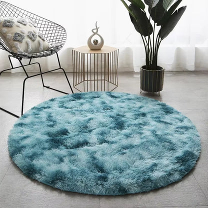 Super Soft round Rug Pad White Carpet Living Room Bedroom Kids Room Play Area Floor Mats Home Decor Rugs