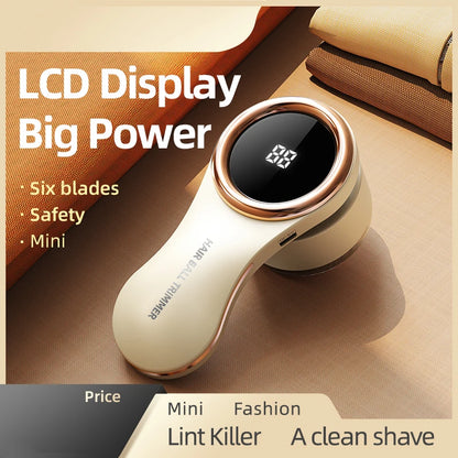 Lint Remover USB Charging Electric Pellet Machine Hair Ball Lint Trimmer Portable Electric Clothes Lint Machine High-Speed Moto