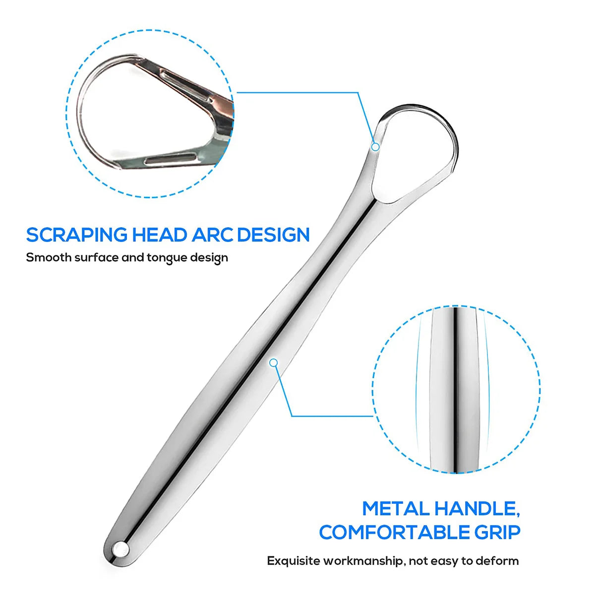 Stainless Steel Tongue Scrapers