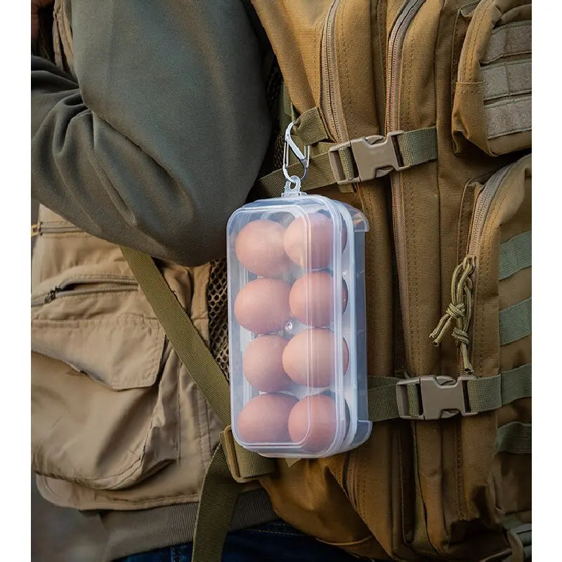 Outdoor Shockproof Egg Box Transparen Storage Box Portable Camping Shatterproof Egg Tray Home Protection Box Travel Shatterproof