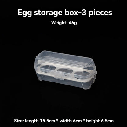 Outdoor Shockproof Egg Box Transparen Storage Box Portable Camping Shatterproof Egg Tray Home Protection Box Travel Shatterproof