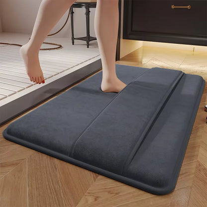 Super Absorbent Floor Mat, anti Slip Coral Velvet