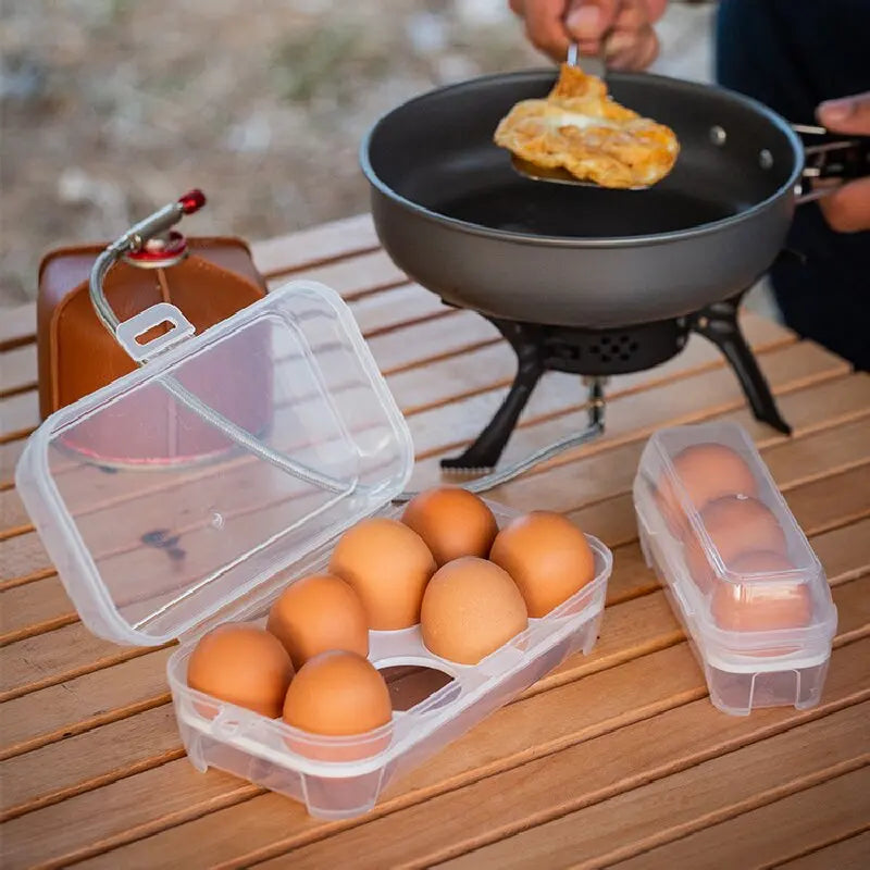 Outdoor Shockproof Egg Box Transparen Storage Box Portable Camping Shatterproof Egg Tray Home Protection Box Travel Shatterproof