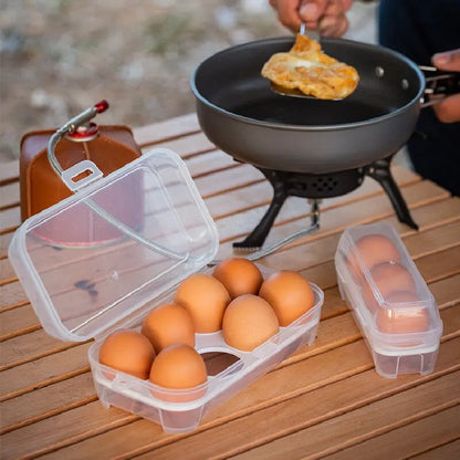 Outdoor Shockproof Egg Box Transparen Storage Box Portable Camping Shatterproof Egg Tray Home Protection Box Travel Shatterproof