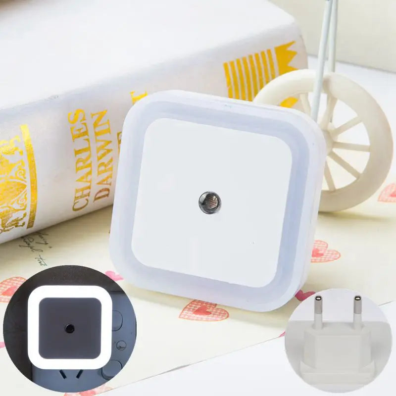 Wireless LED Night Light Sensor Lighting Mini EU/US Plug Night Lights for Children Room Bedroom Living Room Decoration Lighting
