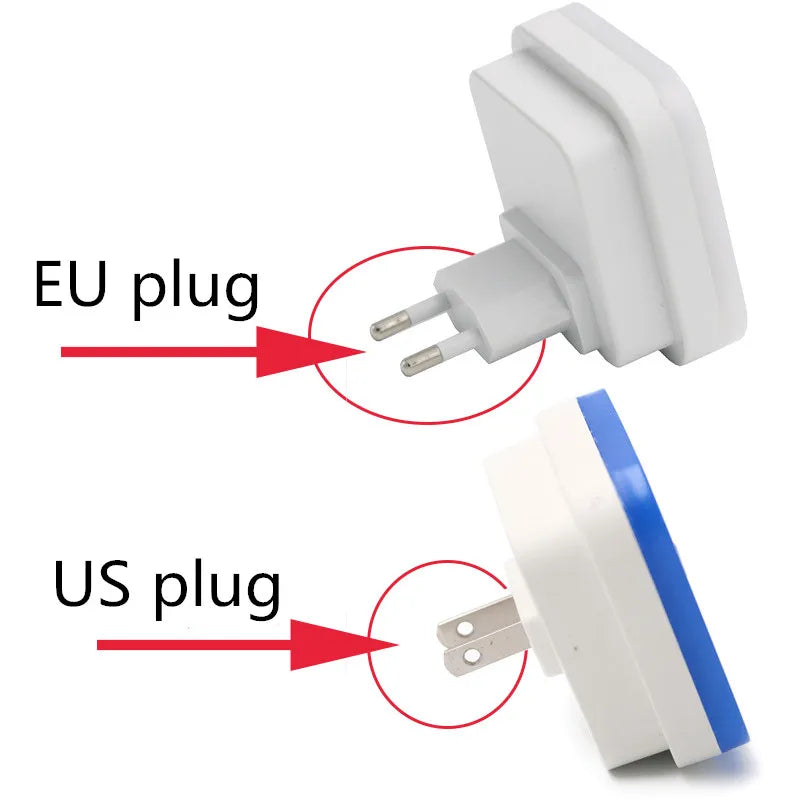 Wireless LED Night Light Sensor Lighting Mini EU/US Plug Night Lights for Children Room Bedroom Living Room Decoration Lighting