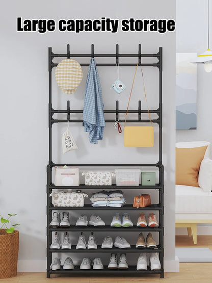 Five Layer Shoe Rack Integrated Storage