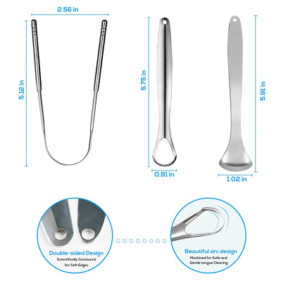 Stainless Steel Tongue Scrapers