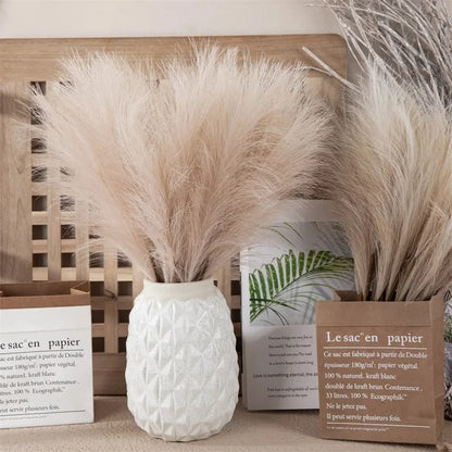 10Pcs Artificial Reed Ins Wind Bouquet Imitation Flowers Bohemian Home Living Room Decor Fake Reed Christmas Wedding Decoration