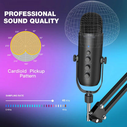 Professional USB Streaming Microphone