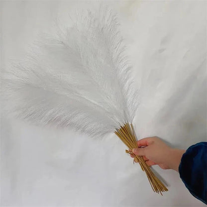 10Pcs Artificial Reed Ins Wind Bouquet Imitation Flowers Bohemian Home Living Room Decor Fake Reed Christmas Wedding Decoration