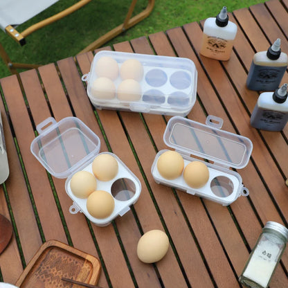 Outdoor Shockproof Egg Box Transparen Storage Box Portable Camping Shatterproof Egg Tray Home Protection Box Travel Shatterproof