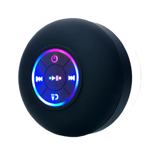 Portable Wireless Bluetooth Speaker LED IPX4 Waterproof Loudspeaker Outdoor Bathroom Large Suction Cup Mini Stereo Sound Box