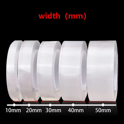 1/3/5M Nano Tape Double-Sided Adhesive Tape Traceless Waterproof Tape for Bathroom Kitchen Sink Tap Gel Sticker
