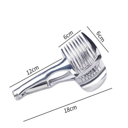 Stainless Steel Kitchen Handheld Orange Lemon Slicer Tomato Cutting Clip Fruit Slicer Onion Slicer Kitchenitem Cutter Accessorie