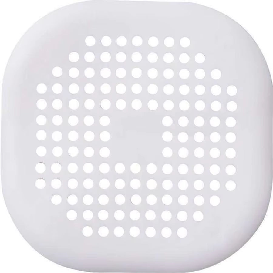 Square Silicone Floor Drain Sticker Bathroom Sewer Hair Filter Drain Cover Home Bathroom Floor Drain Mat