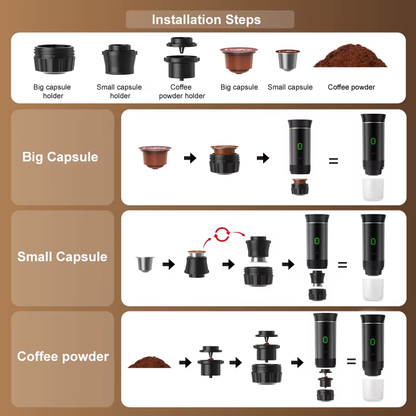 Wireless Portable Espresso Coffee Machine